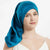 Soft Silk Long Hair Cap with Adjustable Elastic Tie Band