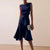 Sleeveless Ruffled Midi Dress for Women in Solid Colors