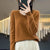 Winter Fashion V-Neck Long Sleeve Wool Sweater for Women