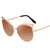 Stylish Retro Cat-Eye Design Metal Frame Mirror Sunglasses for Women