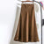 High Rise Satin Skirt with Stretch Waist for Women