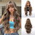 Layered Long Straight Hair Wigs with Fluffy Layers and Curtain Bangs