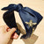 Cute and Chic Big Bow Knot Hairbands with Decorative Metal Bee Detail