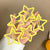 Cute Colorful 5-Pack Star-Design Hollowed Snap Hair Clips Set