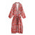 Women's Printed Long Kimono Robe with Belt for Stylish Lounge Wear