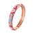Beautiful Enameled Floral Bangle Bracelets for Women’s Fashion