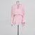 Glamorous Women's Puff-Sleeve Ruffle Hem Dress with Tie Neckline