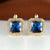 Chic and Subtle Square Cut Cubic Zirconia Earrings