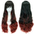 Multi-Colored Ombre Rainbow Wigs with Lush Curls and Bangs