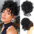Messy Curly Hair Bun Extensions for Volume and Style
