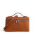 Simple Chic Textured Top Handle Handbag with Double-Zipper Closure