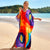 Plus Size Colorful Kaftans Dress Beach Cover Ups for Women