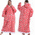 Festive Christmas Holiday Theme Oversized Hooded Blanket