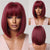 Flattering Short Straight Bob Hair Wigs with Bangs for Women