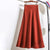 High Rise Satin Skirt with Stretch Waist for Women