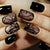 Easy to Apply Flower and Butterfly Patterns Short Press-On Nails