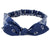 Women's Paisley Pattern Cross Knot Elastic Headbands