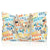 Travel-Ready Beach Bag with Zipper Closure and Striped Design