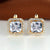 Chic and Subtle Square Cut Cubic Zirconia Earrings