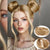 Bright Multicolor Claw Clip-In Mini Doughnut Bun with Drawstring