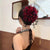 Women's Oversized Flower Bead Tassel Hair Claw Clips