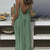 Loose-Fit Spaghetti Strap Solid-Color Summer Dress for Women
