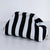 Colorblock Striped Clutch Bag with Textured Knit Finish
