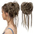 Easy and Instant Elastic Messy Layered Hair Bun Extensions