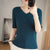 Casual Slim Fit Stripe Pattern V-neck Knitted Blouse for Women