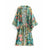 Women's Printed Long Kimono Robe with Belt for Stylish Lounge Wear