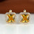 Chic and Subtle Square Cut Cubic Zirconia Earrings