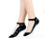Women's Black Lace Ankle Socks with Sheer Floral Pattern