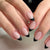 Y2K Edgy Punk Gothic Design Black Press-on Fake Nails