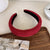 Red Series Textured Plaid Christmas Headband Collection