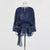 Glamorous Women's Puff-Sleeve Ruffle Hem Dress with Tie Neckline