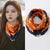 Trendy Geometric Print Triangular Scarf with Magnetic Buckle Closure