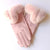 Chic Genuine Leather Gloves with Faux Fur Details for Women