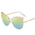 Stylish Retro Cat-Eye Design Metal Frame Mirror Sunglasses for Women