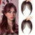 Natural-Looking Clip-In Middle-Part Bangs Extensions