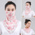 Breathable Chiffon Sun Protection Face Mask Scarf for Summer
