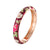 Beautiful Enameled Floral Bangle Bracelets for Women’s Fashion
