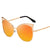 Stylish Retro Cat-Eye Design Metal Frame Mirror Sunglasses for Women