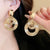 Boho-Style Layered Circular Drop Earrings for Women