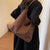 Slouchy Faux Suede Minimalist Shoulder Bag for Women