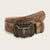 Western Cowboy Style Embossed Vintage Cow Head Design Buckle Belts