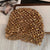 Casual Sequined Hollow Crochet Beanie Hat for Women
