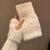 Winter Plush Knitted Half Finger Gloves for Women