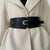 Women's Trendy Vegan Leather Wide Waist Belt for Trendy Looks
