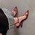 Summer Glam Strappy Slingback Pointed-Toe Heels for Women
