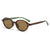 Retro Small Oval Frame Outdoor Protection Sunglasses